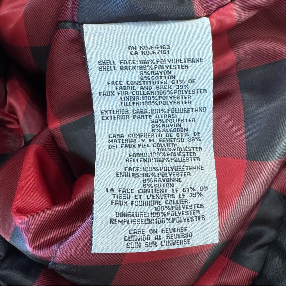 Levi's Men's Faux Leather Bomber Style Jacket Size Large - Picture 6 of 7